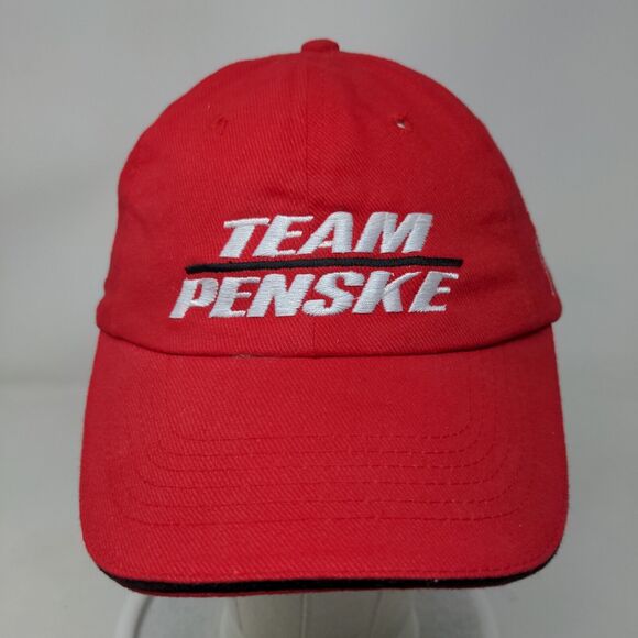 Team Penske Strapback Hat Red Embroidered Signature #3 #6 Embroidered Logo - Picture 2 of 8